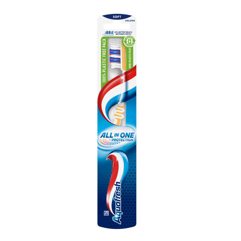 Periuta de dinti All In One Protection, culori variate, 1 bucata, Aquafresh