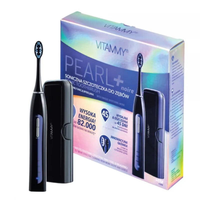Periuta de dinti electrica VITAMMY Pearl+, Alb/ Negru