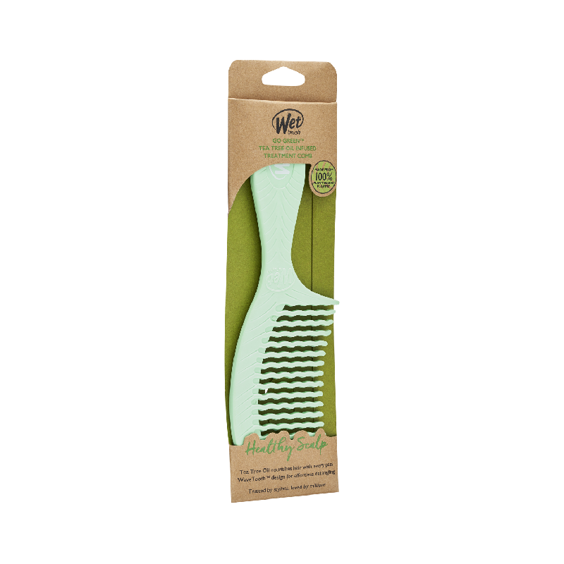 Pieptene de par infuzat cu ceai verde, Go Green, Wet Brush