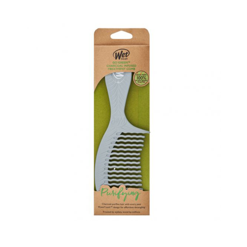 Pieptene pentru par infuzat cu carbune Go Green, Wet Brush