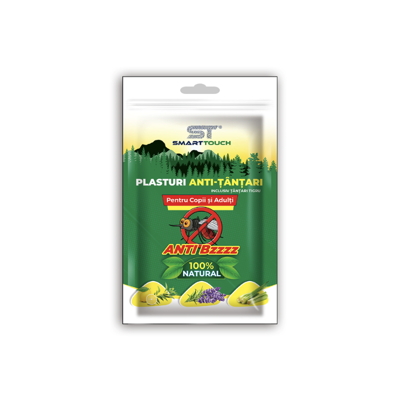 Plasturi anti-tantari pentru copii si adulti, 6 bucati, Smart Touch