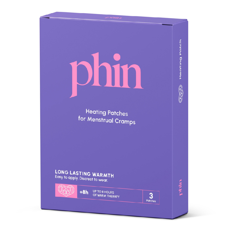Plasturi termici menstruali, 3 bucati, Phin