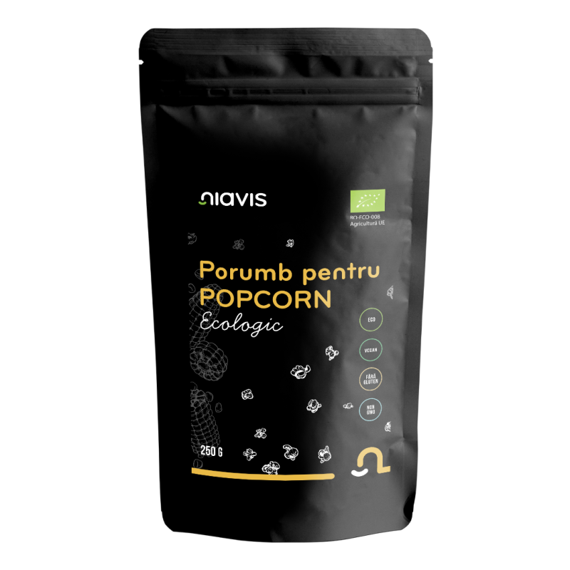Porumb pentru Popcorn Ecologic, 250g, Niavis