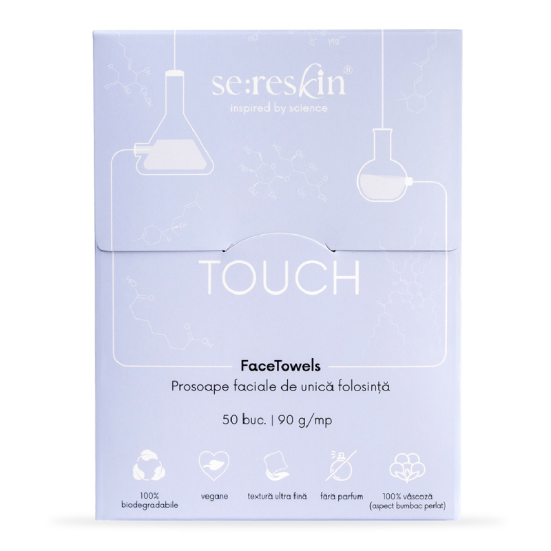 Prosoape faciale de unica folosinta Touch Face Towels, 50 bucati, Se:Reskin