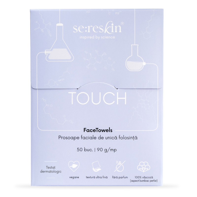 Prosoape faciale de unica folosinta Touch Face Towels, 50 bucati, Se:Reskin