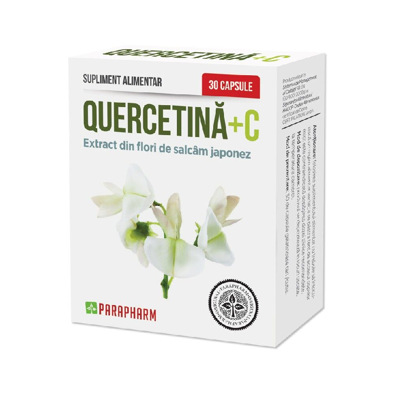 Quercetina+C, 30 capsule, Parapharm