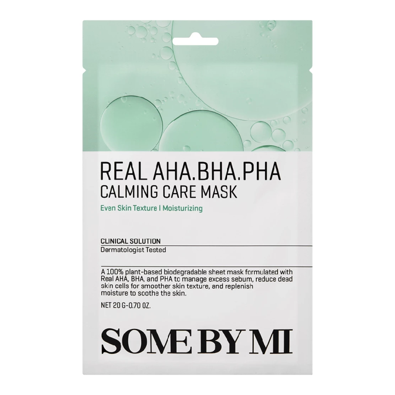 Masca de fata Real AHA-BHA-PHA Calming Care Mask, 20g, Some By Mi