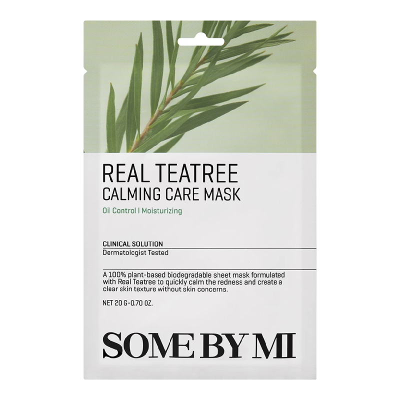 Masca de fata Real Teatree Calming Care Mask, 20g, Some By Mi