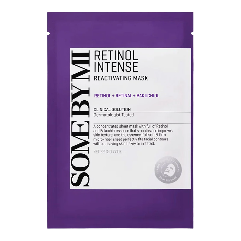 Masca de fata Retinol Intense Reactivating Mask, 22g, Some By Mi