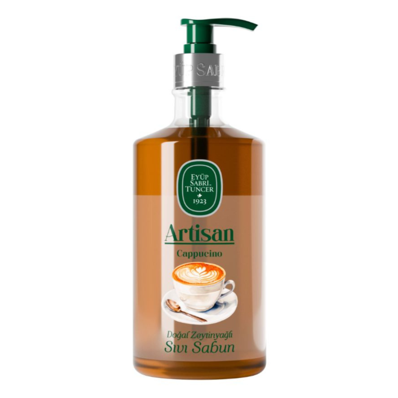 Sapun lichid cu ulei natural de masline Cappuccino Artisan, 600ml, Eyüp Sabri Tuncer