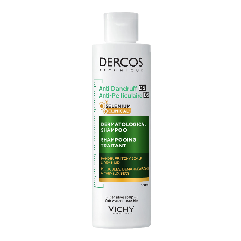 Sampon anti-matreata pentru par uscat Dercos, 200 ml, Vichy