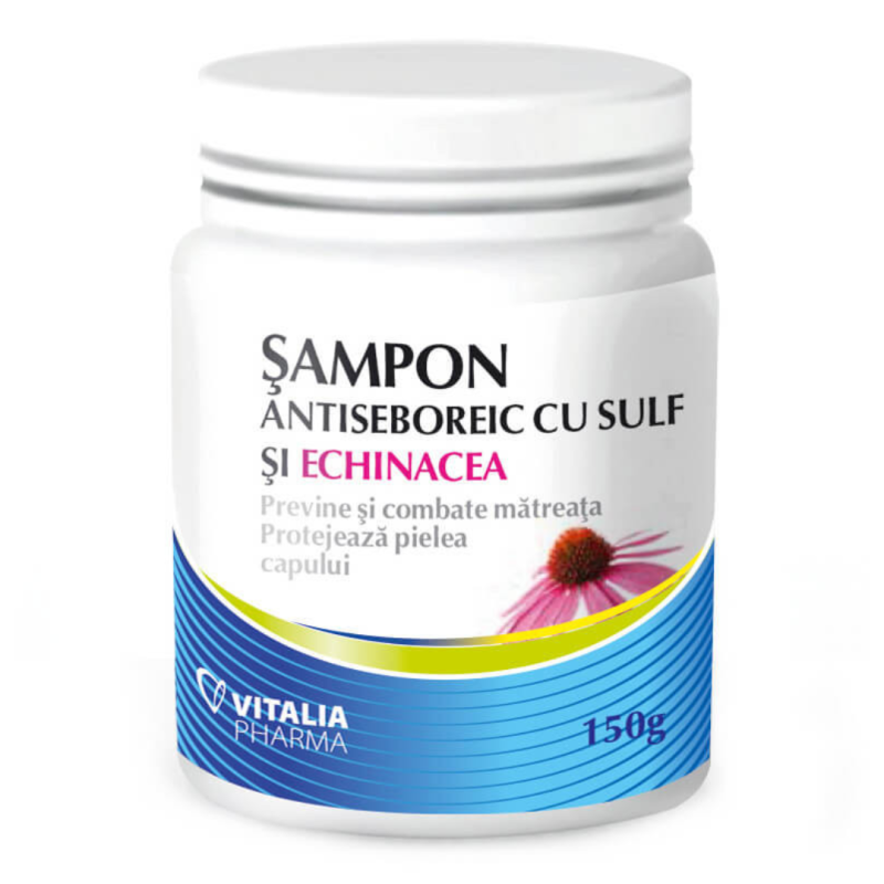 Sampon antiseboreic cu sulf si echinacea, 150g, Viva Pharma