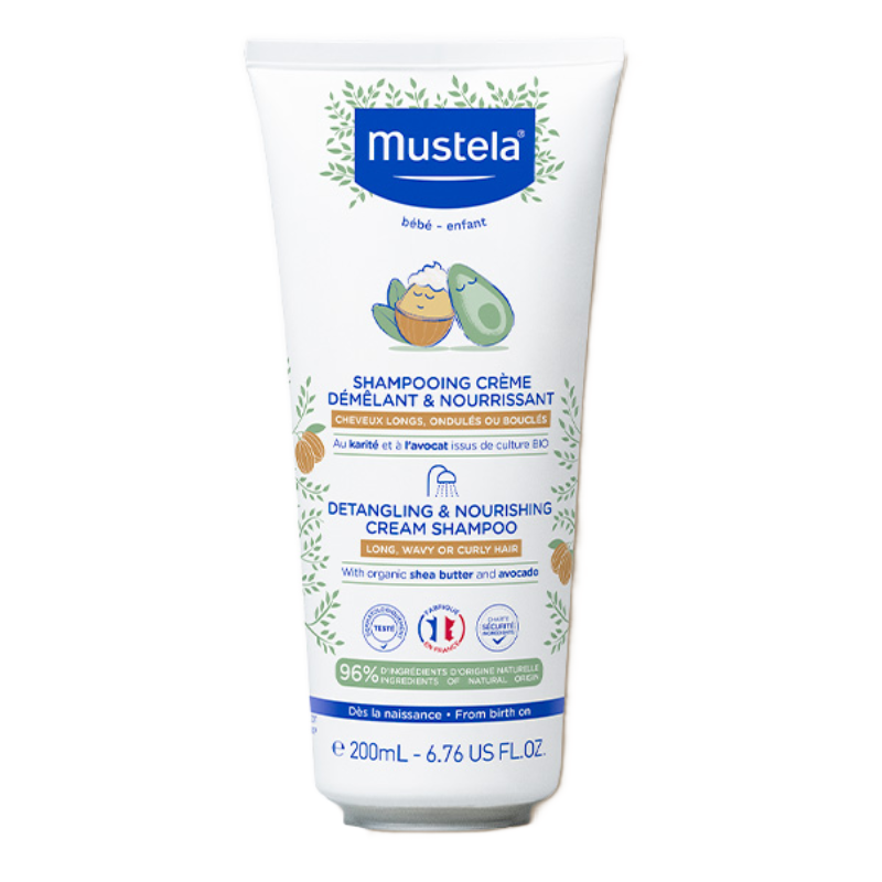 Sampon nutritiv pentru par cret si ondulat, 200 ml, Mustela