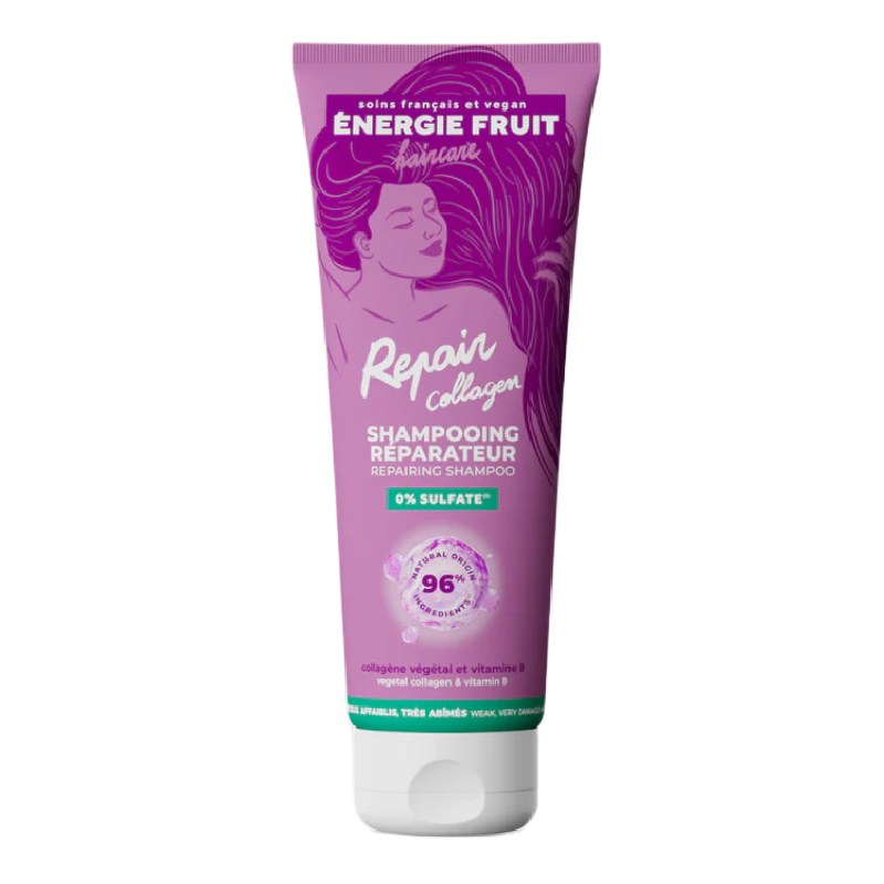 Sampon reparator pentru par foarte deteriorat, cu colagen vegetal si vitamina B, 250 ml, Energie Fruit