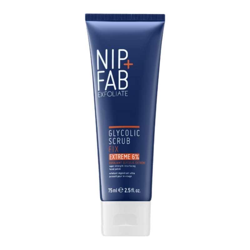 Scrub exfoliant pentru ten Glycolic Fix, 75 ml, NIP+FAB