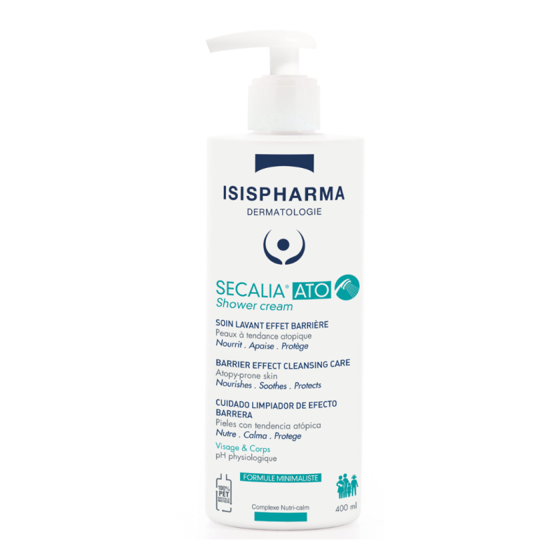 Crema de curatare pentru pielea atopica Secalia ATO Shower cream, 400 ml, IsisPharma