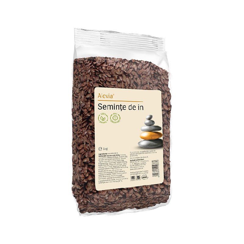 Seminte de in, 1 kg, Alevia