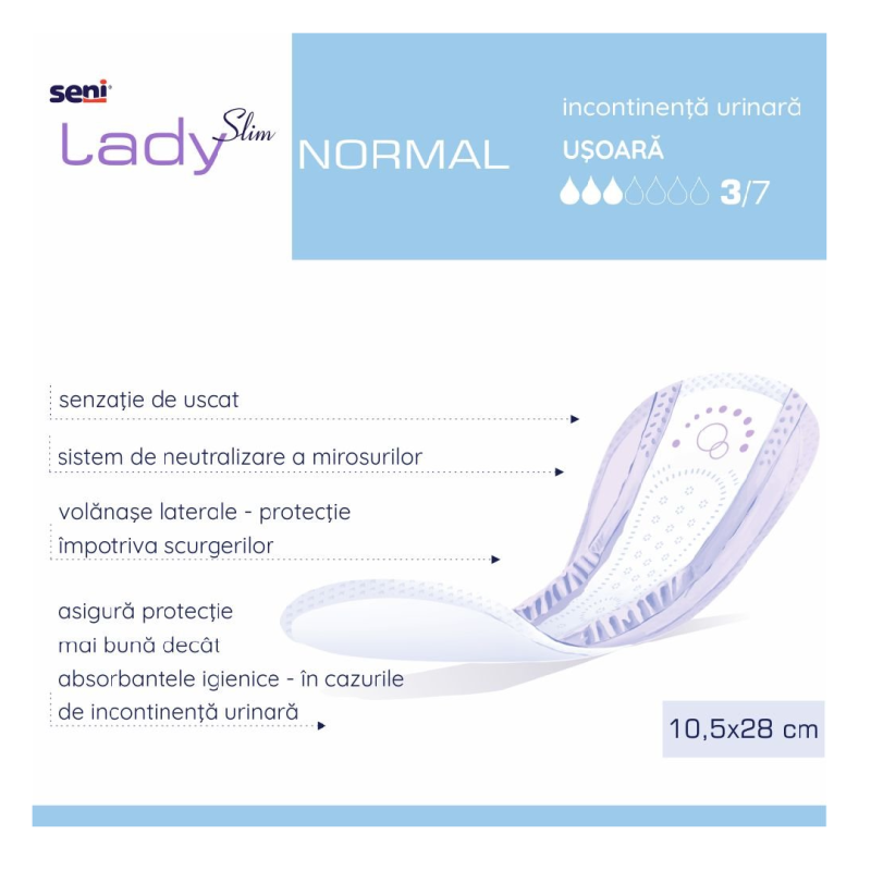 Absorbante urologice pentru incontinență Lady Slim Normal, 20
