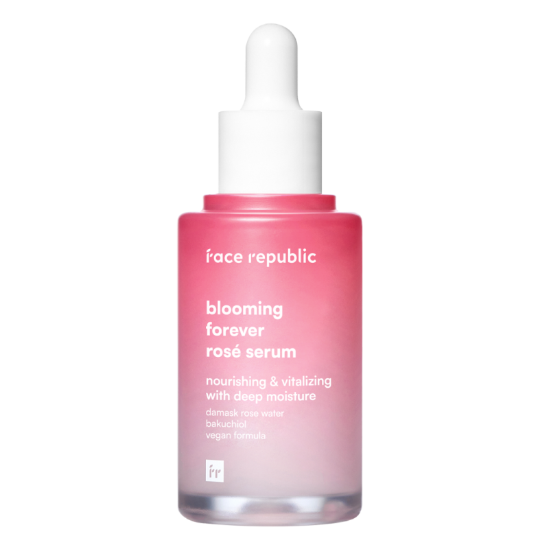 Ser facial anti-rid cu bakuchiol si apa de trandafir de damasc Blooming, 45 ml, Face republic