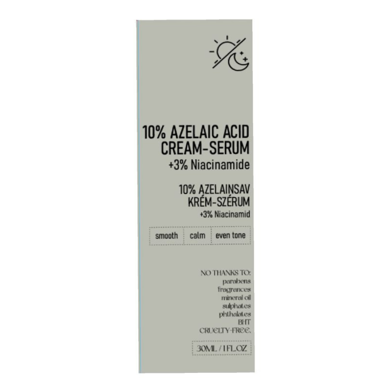 Ser crema cu 10% Acid Azelaic, 30 ml, Nerds