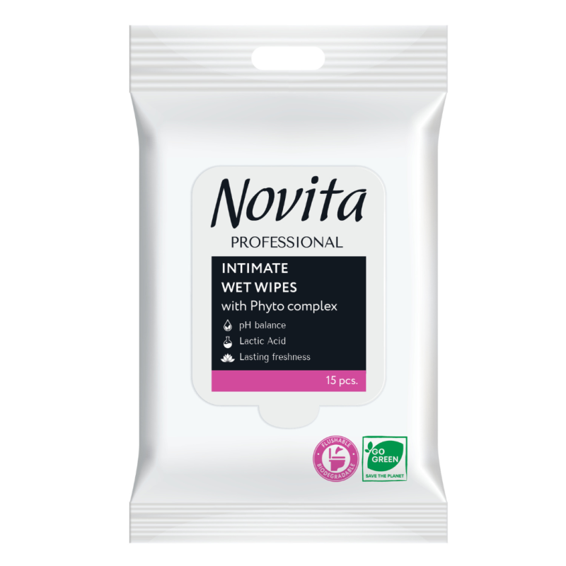 Servetele umede intime Professional, 15 bucati, Novita