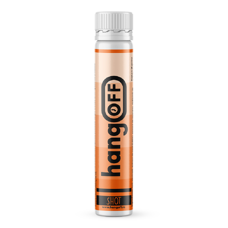 Shot cu vitamine si extracte din plante, 25 ml, HangOff