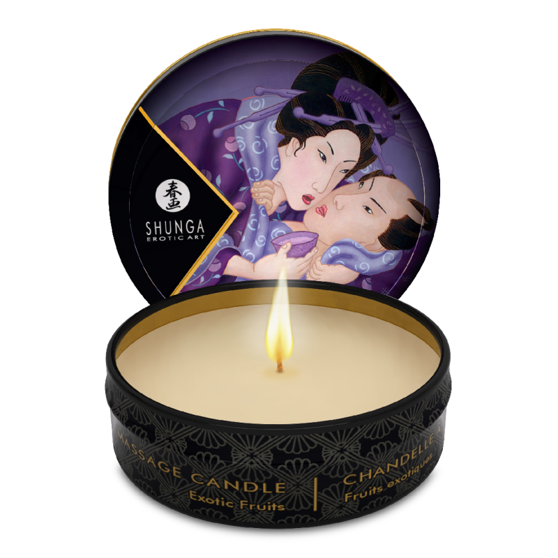 Lumanare pentru masaj erotic Libido Exotic Fruits, 30 ml, Shunga
