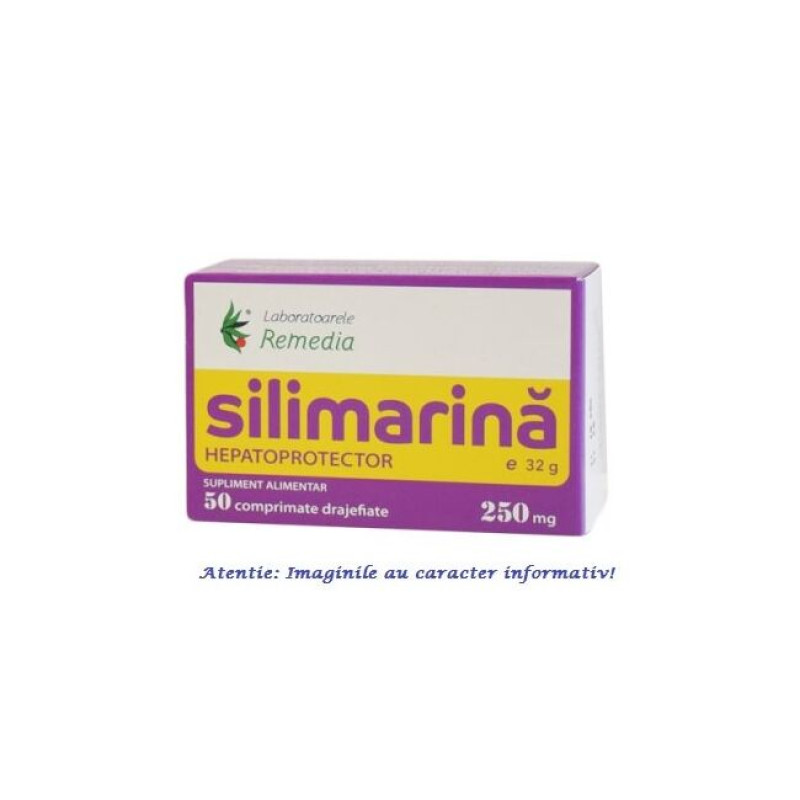 Silimarina, 250 mg, 50 comprimate, REMEDIA
