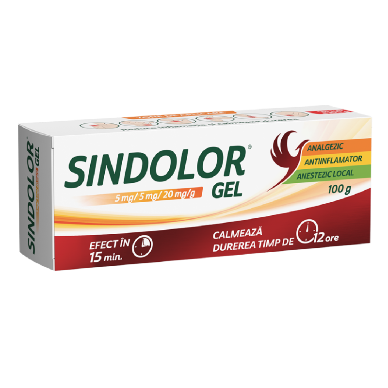 Sindolor gel, 5 mg/5 mg/20 mg/g, 100 g, Fiterman Pharma