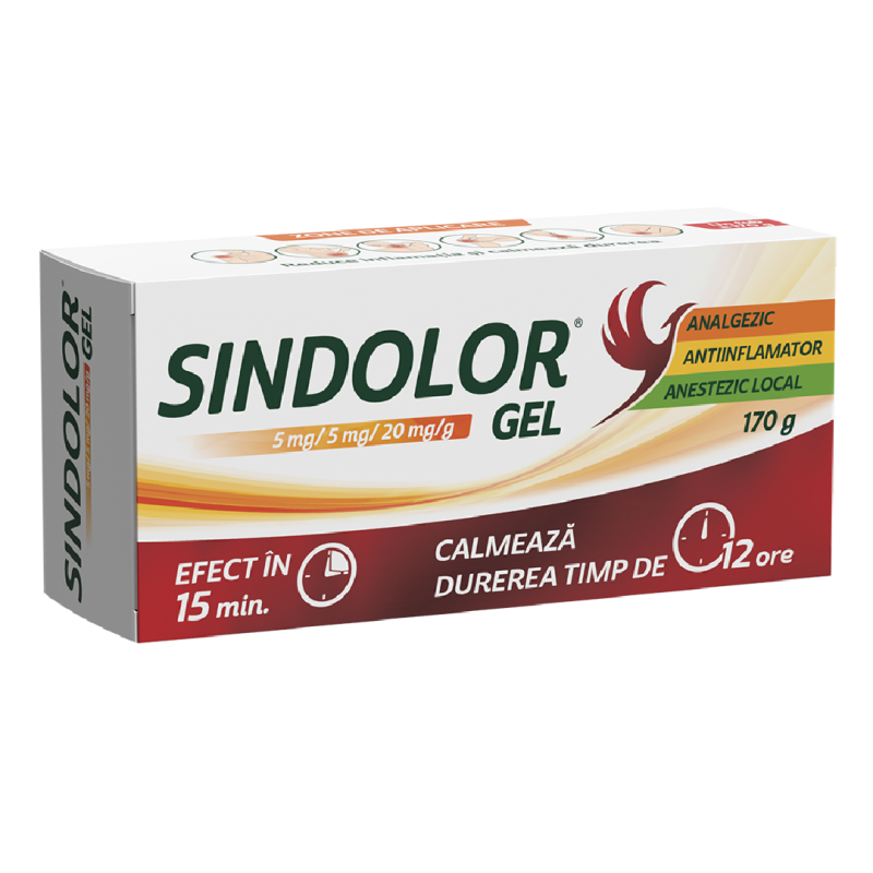 Sindolor gel, 5 mg/5 mg/20 mg/g, 170 g, Fiterman Pharma