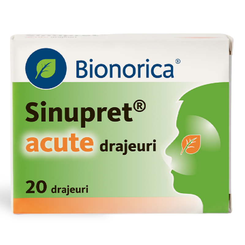 Sinupret acute, 20 drajeuri, Bionorica