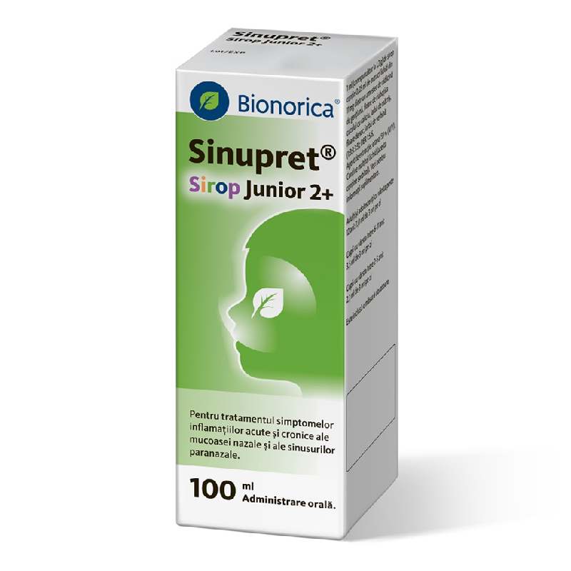 Sinupret Sirop Junior 2+, 100 ml, Bionorica