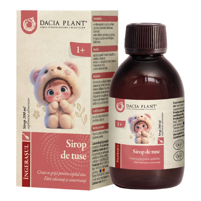 Sirop de tuse Ingerasul, 200 ml, Dacia Plant