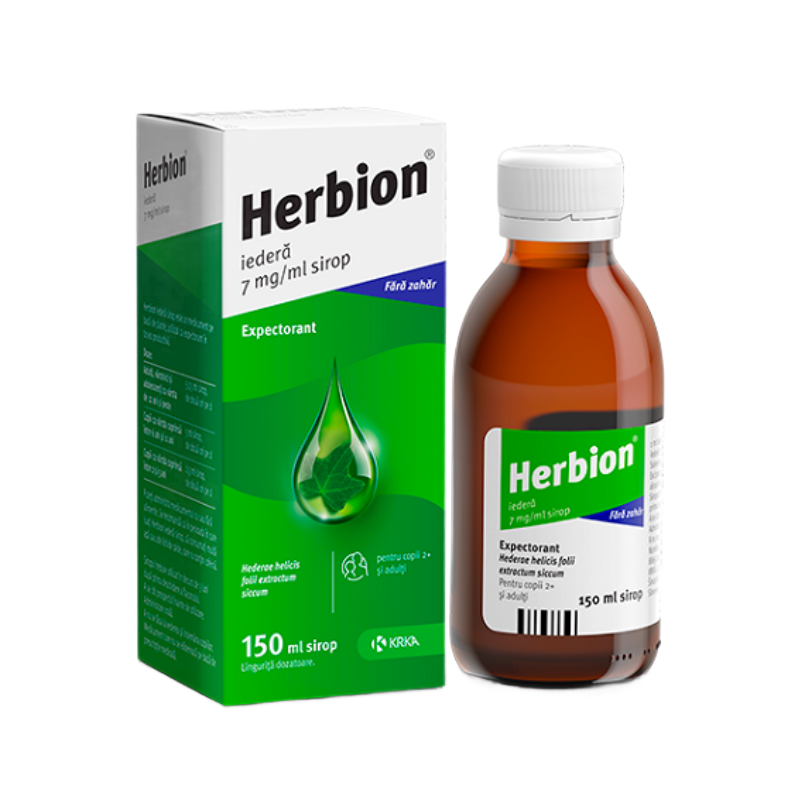 Sirop expectorant Iedera, 7 mg/ml, 150 ml, Herbion