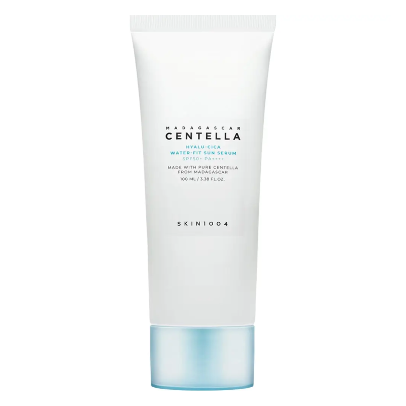 Crema de fata cu acid hialuronic, centella si protectie solara SPF 50+ Hyalu-Cica Water-Fit Sun, 100 ml, Skin1004