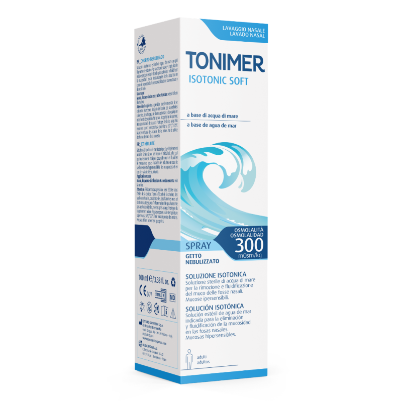 Solutie sterila izotonica de apa de mare Isotonic Soft, 100 ml, Tonimer