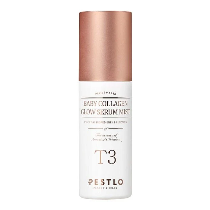 Spray facial iluminator si hidratant cu colagen T3 Baby Collagen Glow Mist, 50 ml, Pestlo