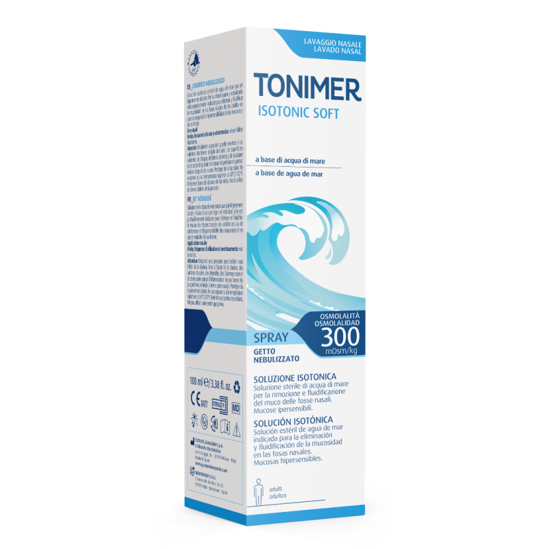 Spray nazal izotonic Isotonic Soft, 300 mOsm/Kg, 100 ml, Tonimer