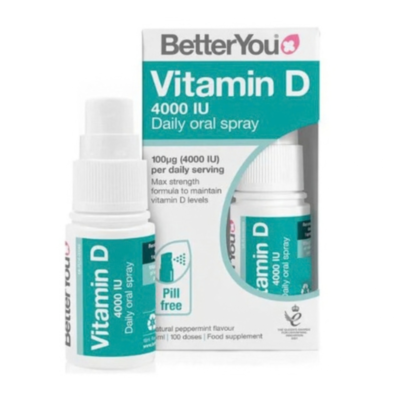 Spray oral cu vitamina D, 4000UI, 15ml, BetterYou