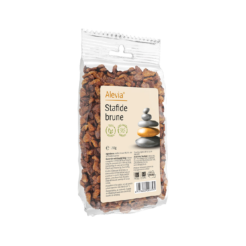 Stafide brune, 130 g, Alevia