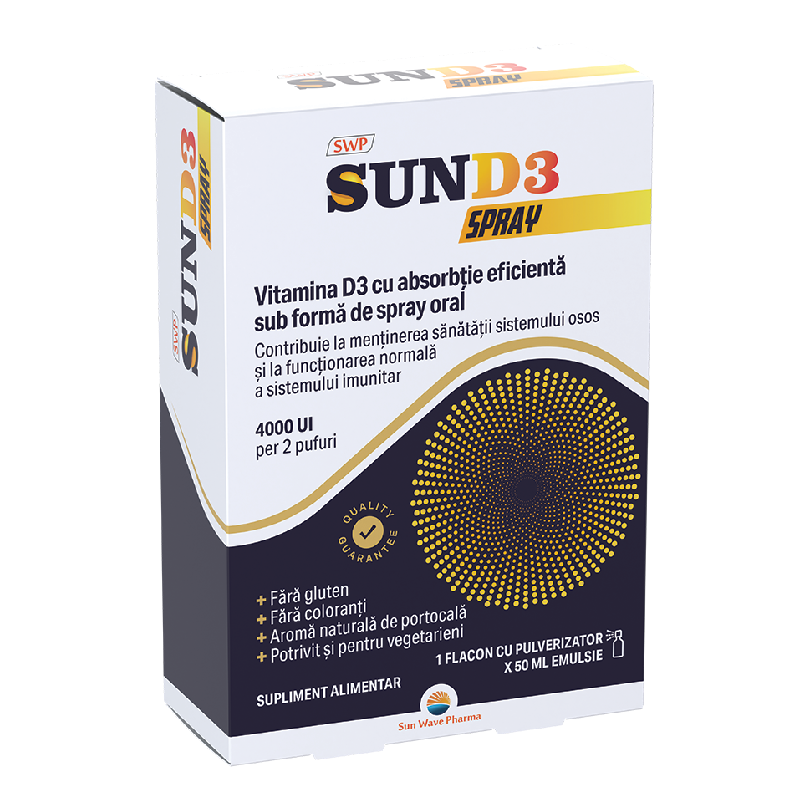Sun D3 Spray 4000 UI, 50 ml, Sun Wave Pharma