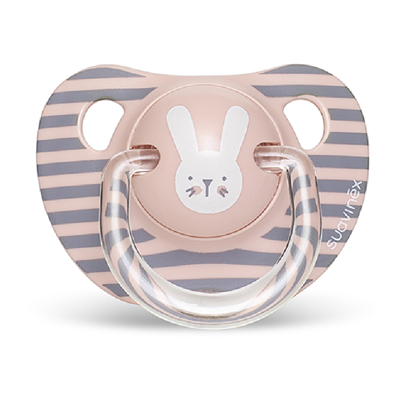 Suzeta anatomica, 6–18 luni, roz, Hygge Baby, Suavinex