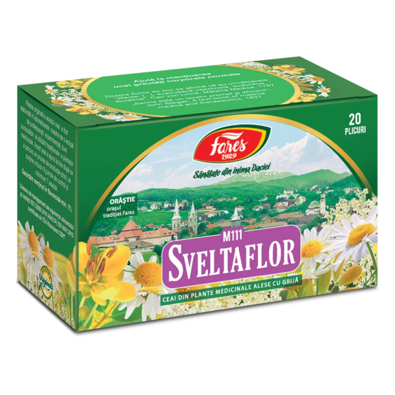 Ceai Sveltaflor 20 plicuri, Fares