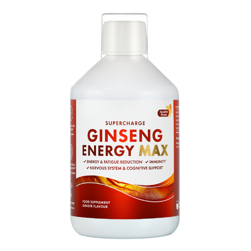 Ginseng Energy lichid, 2000mg, 500 ml, Swedish Nutra
