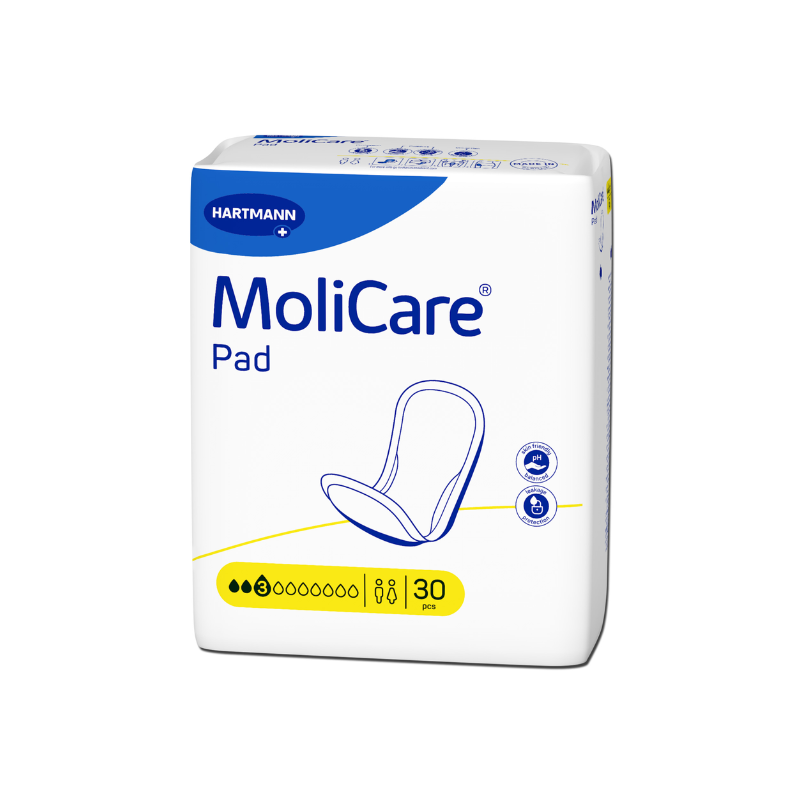 Tampoane absorbante incontinenta 3 picaturi, MoliCare Pad, 30 bucati, HartMann