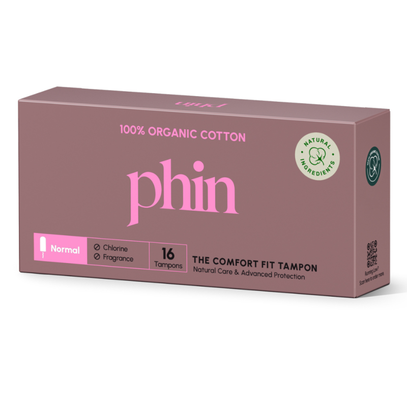 Tampoane din bumbac organic, 16 bucati, Phin