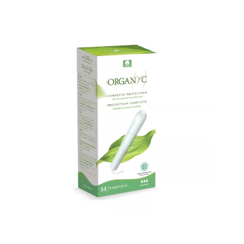 Tampoane din bumbac organic Super, 16 bucati, Organyc