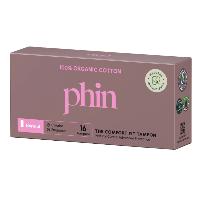 Tampoane din bumbac organic, 16 bucati, Phin