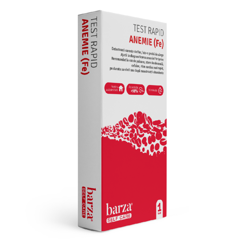 Test rapid anemie (Fe) Self Care, 1 bucata, Barza