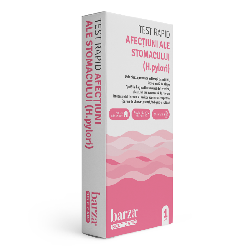 Test rapid afectiuni ale stomacului (H. pylori) Self Care, 1 bucata, Barza